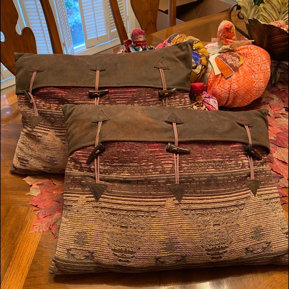 Southwestern style accent pillows